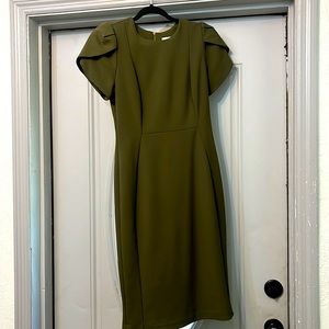 Calvin Klein olive green dress size 4
